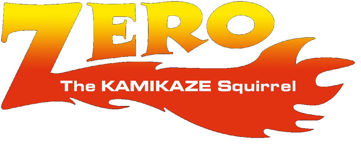 Zero the Kamikaze Squirrel logo for Super Nintendo